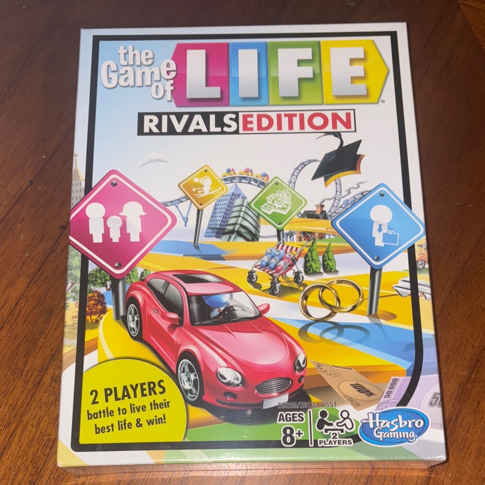 Unopened Hasbro Game of Life Rivals Edition - Multicolor Fun